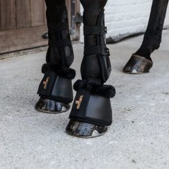 Alternative view of Kentucky Sheepskin Leather Overreach Boots - Black/Black