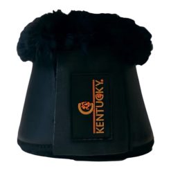 Kentucky Sheepskin Leather Overreach Boots - Black/Black