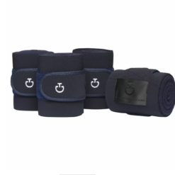 Cavalleria Toscana Set Of 4 Jersey Fleece Bandages - Navy