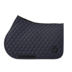 Cavalleria Toscana Circular Quilted Jersey Jumping Saddle Pad - Black