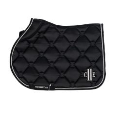 C2E Simi Valley Jumping Satin Saddlepad -  Black