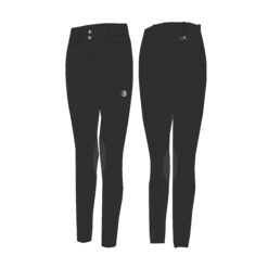C2E Fresno Ladies Kneegrip Breeches - Jet Black