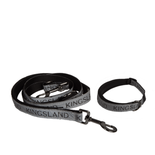 Kingsland Macey Dog Collar & Leash - Grey