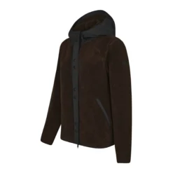 Trolle Hooded Sherpa Jacket Female - Terra Brown