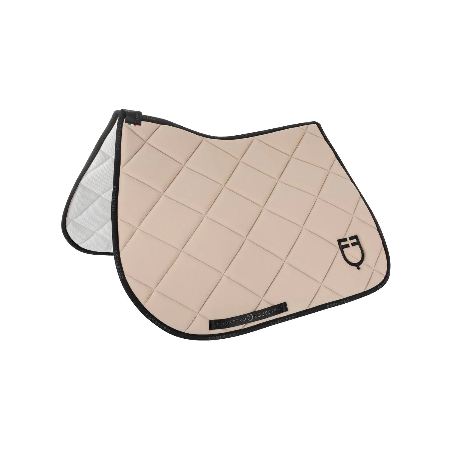 Equestro Black Line Edition Logo Jumping Saddle Pad - Beige - Bilde 2
