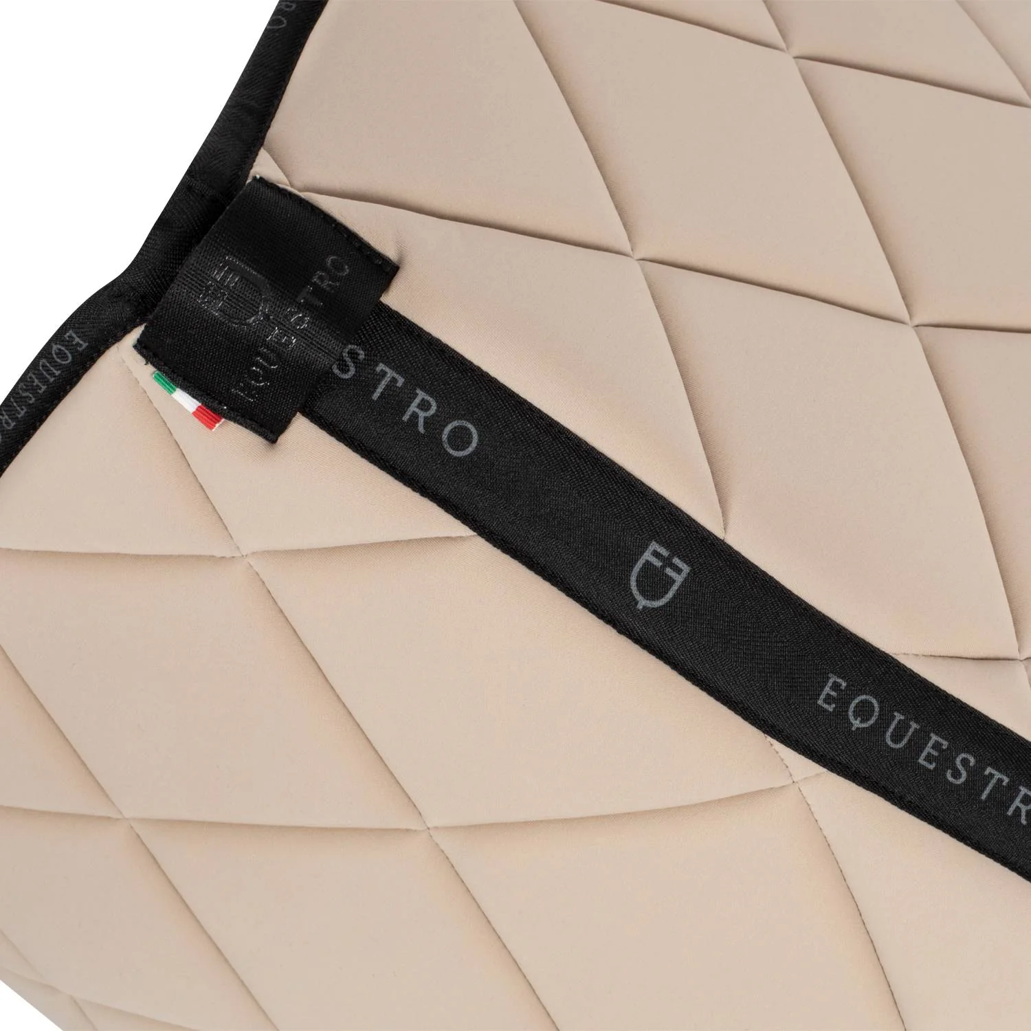 Equestro Black Line Edition Logo Jumping Saddle Pad - Beige - Bilde 5