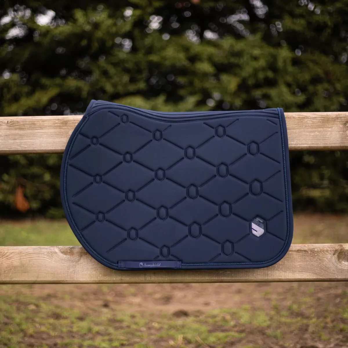 Samshield Swarovski Jumping Saddle Pad - Navy
