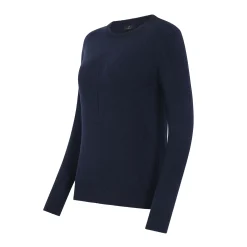 Trolle Cashmere Wool Logo Crew Sweater - Navy