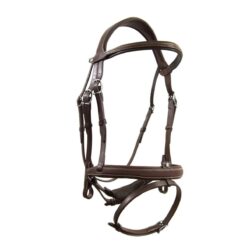 Alternative view of Antarès Origin Flash Noseband Bridle - Brown