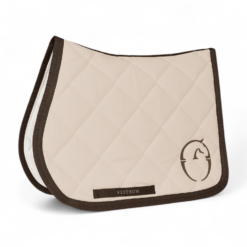 Vestrum Los Angeles Jumping Saddle Pad - Beige/Dark Brown