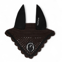 Vestrum Leeds Soundless Horse Ear Bonnet - Dark Brown/Black