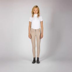 Kingsland Kira Ladies H Shape Regular K-Grip Breeches - Beige Cobblesto - Bilde 3