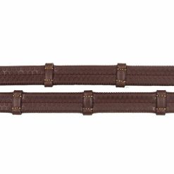 Alternative view of Antarès Signature Rubber Reins w. Loops - Brown