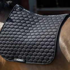 Alternative view of Aloga Jumping Saddle Pad - Black/Silver
