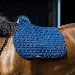 Alternative view of Aloga Jumping Saddle Pad - Navy/Silver