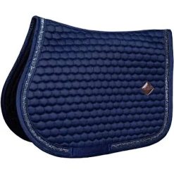 Kentucky Saddle Pad Glitter Band Jumping - Navy