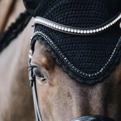 Alternative view of Kentucky Fly veil Long Stone & Pearl Soundless - Black