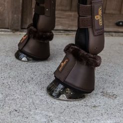 Alternative view of Kentucky Sheepskin Leather Overreach Boots - Brown/Brown