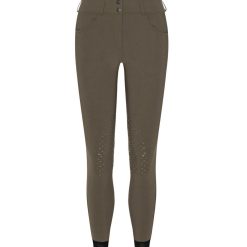 Trolle Projects Athletic High Waist Breeches Knee Grip - Olive