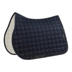 Equiline Eqcrystaro Octagon Saddle Pad With Rhinestones - Navy