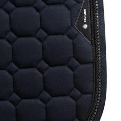 Alternative view of Equiline Eqcrystaro Octagon Saddle Pad With Rhinestones - Navy
