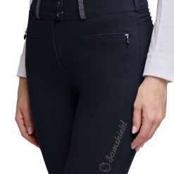 Samshield Clara Crystal Fabric Knee Grip - Navy - Bilde 3