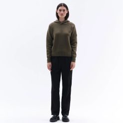 Trolle Projects Loose Fit Extra Fine Merino Wool Hoodie Female - Olive - Bilde 3