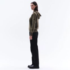 Trolle Projects Loose Fit Extra Fine Merino Wool Hoodie Female - Olive - Bilde 4
