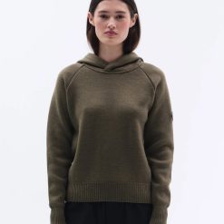 Trolle Projects Loose Fit Extra Fine Merino Wool Hoodie Female - Olive - Bilde 6