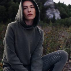 Trolle Projects Loose Fit Extra Fine Merino Wool Hoodie Female - Olive - Bilde 8